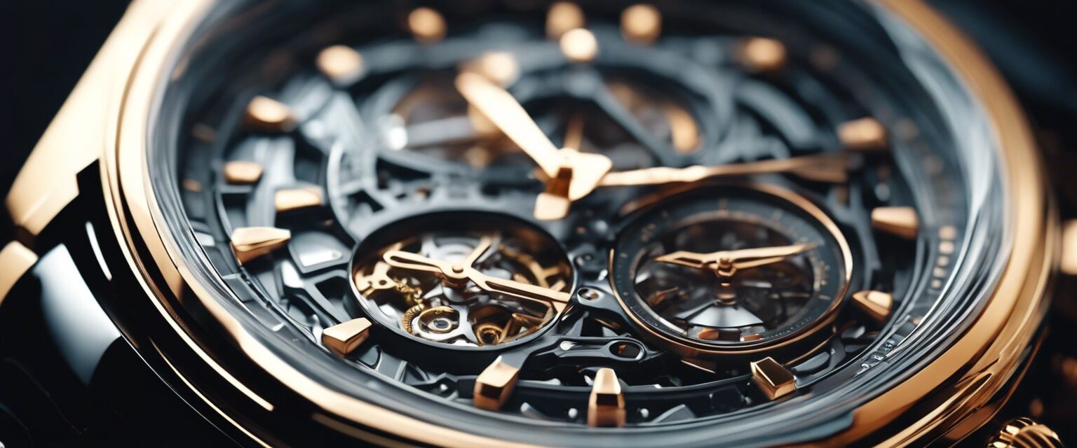 Close-up of luxury watch